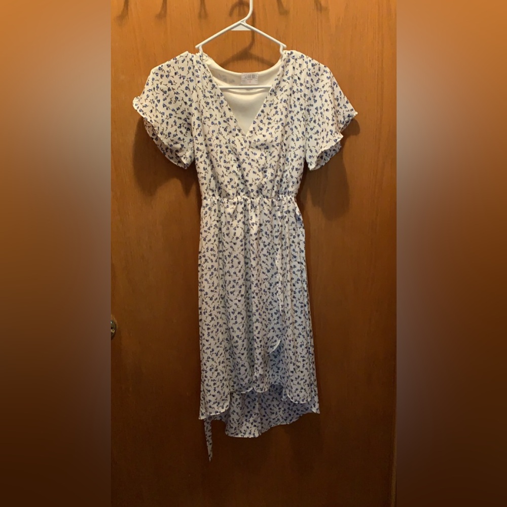 Floral White Dress